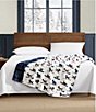 Eddie Bauer Ski Patrol Printed Plush Reversible Throw - Image 2