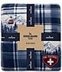 Eddie Bauer Ski Patrol Printed Plush Reversible Throw - Image 3