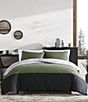 Color:Open Medium Green - Image 1 - Skyline Striped Reversible Comforter Mini Set