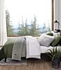Color:Open Medium Green - Image 2 - Skyline Striped Reversible Comforter Mini Set