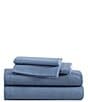 Eddie Bauer Solid Flannel Sheet Set, Color:Chambray Blue - Image 2