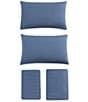 Eddie Bauer Solid Flannel Sheet Set, Color:Chambray Blue - Image 3