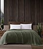 Eddie Bauer Solid Waffle Cotton Bed Blanket - Image 1