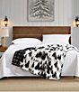 Eddie Bauer Spruce Mist Printed Plush Reversible Throw - Image 2
