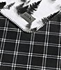 Eddie Bauer Spruce Mist Printed Plush Reversible Throw - Image 4
