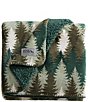Eddie Bauer Stepped Pines Printed Reversible Plush Throw - Image 1