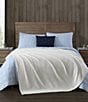 Color:White - Image 2 - Textured Twill Solid Hypoallergenic Bed Blanket