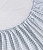 Color:Navy/Blue - Image 5 - Ticking Stripe Navy Cotton Percale Sheet Set
