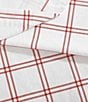 Color:Orange - Image 5 - Westridge Plaid Printed Cotton Flannel Sheet Set