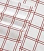 Color:Orange - Image 6 - Westridge Plaid Printed Cotton Flannel Sheet Set