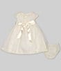Edgehill Collection Baby Girls Lace Heirloom Collection Dress, Color:Ivory - Image 3