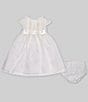 Edgehill Collection Baby Girls 3-24 Months Lace Heirloom Collection Dress, Color:White - Image 2