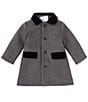 Color:Grey - Image 1 - Baby Boy 12-24 Months Long Sleeve Button Front Dress Coat