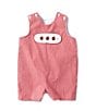 Edgehill Collection Baby Boy Newborn-24 Months Round Neck Sleeveless Tab Collection Jon Jon, Color:Red - Image 1