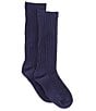Edgehill Collection Baby Boys Ribbed Knee-High Socks, Color:Navy - Image 1