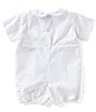 Color:White - Image 2 - Baby Boys Newborn-12 Months Christening Shortall & Matching Hat Set