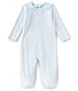 Color:Blue - Image 1 - Supima Cotton Baby Boys Preemie-9 Months Supima Footed Coverall