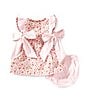 Edgehill Collection Baby Girls 3-24 Months Sleeveless Cherry Print Side Bow Dress, Color:Pink - Image 2