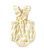Edgehill Collection Baby Girls Newborn-24 Months Embroidered Oranges Gingham Bubble, Color:Yellow - Image 2