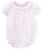 Edgehill Collection Baby Girls Newborn-24 Months Plumetti Romper, Color:Pink - Image 1