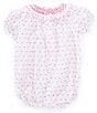 Edgehill Collection Baby Girls Newborn-24 Months Plumetti Romper, Color:Pink - Image 2