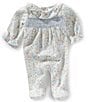 Edgehill Collection Baby Girls Preemie-9 Months Long Sleeve Floral Footie Coverall, Color:Multi - Image 1