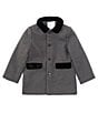 Color:Grey - Image 1 - Little Boys 2T-7 Long Sleeve Button Front Dress Coat