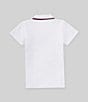 Color:White - Image 2 - Little Boys 2T-7 Short Sleeve Pique Knit Polo Shirt Top