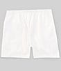 Color:White - Image 1 - Little Boys 2T-7 Solid Pull-On Shorts