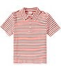 Edgehill Collection Little Boys Knit Stripe Polo Shirt - Image 2