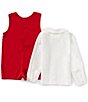 Edgehill Collection Little Boys Smocked Christmas Tree Jon Jon Romper - Image 3
