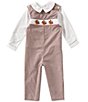 Edgehill Collection Little Boys Smocked Turkey Romper - Image 1