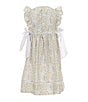 Edgehill Collection Little Girls 2T-6X Side-Tie Sleeveless Floral Dress, Color:Multi - Image 2