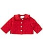 Edgehill Collection x Darby Fallon Clark Baby Girls 12-24 Months Darby Quilted Jacket, Color:Red - Image 1