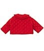 Edgehill Collection x Darby Fallon Clark Baby Girls 12-24 Months Darby Quilted Jacket, Color:Red - Image 2