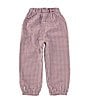 Edgehill Collection x Darby Fallon Clark Little Boys Jack Reversible Gingham Corduroy Pull-On Pants, Color:Burgundy Gingham - Image 4