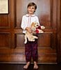 Edgehill Collection x Darby Fallon Clark Little Boys Tod Plaid Pull-On Pants, Color:Burgundy - Image 6