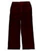 Edgehill Collection x Darby Fallon Clark Little Boys Rober Velvet Pants, Color:Burgundy - Image 2