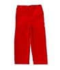 Edgehill Collection x Darby Fallon Clark Little Boys Rober Velvet Pants, Color:Red - Image 1