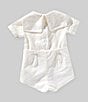 Edgehill Collection x Kristin Ellen Hockman Baby Boys 3-24 Month Otto Linen Sailor Shorts Set, Color:White - Image 2