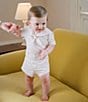 Edgehill Collection x Kristin Ellen Hockman Baby Boys 3-24 Month Otto Linen Sailor Shorts Set, Color:White - Image 3