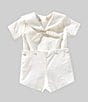 Edgehill Collection x Kristin Ellen Hockman Baby Boys 3-24 Month Otto Linen Sailor Shorts Set, Color:White - Image 1