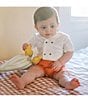 Edgehill Collection x Kristin Ellen Hockman Baby Boys 3-24 Months Augie Embroidered Sailor Collar & Shorts Set, Color:Coral - Image 6