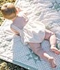 Edgehill Collection x Kristin Ellen Hockman Baby Boys Newborn-24 Months Alfie Tan Gingham Sunsuit Bubble, Color:Tan - Image 5