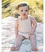 Edgehill Collection x Kristin Ellen Hockman Baby Boys Newborn-24 Months Alfie Tan Gingham Sunsuit Bubble, Color:Tan - Image 6