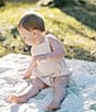 Edgehill Collection x Kristin Ellen Hockman Baby Boys Newborn-24 Months Alfie Tan Gingham Sunsuit Bubble, Color:Tan - Image 4