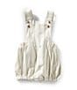 Edgehill Collection x Kristin Ellen Hockman Baby Boys Newborn-24 Months Hugo Green Stripe Linen Sunsuit Bubble, Color:Green - Image 1