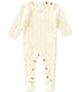 Edgehill Collection x Kristin Ellen Hockman Baby Evie Cashmere Footed Coverall - Image 2