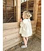 Edgehill Collection x Kristin Ellen Hockman Baby Girls 3-24 Months Astrid Linen Sailor Dress, Color:White - Image 6