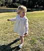 Edgehill Collection x Kristin Ellen Hockman Baby Girls 3-24 Months Astrid Linen Sailor Dress, Color:White - Image 3